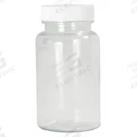 QORPAK Wide Mouth Bottle: PET, 120 mL, 4 fl oz, Closure Included, Colorless, 38-400, Polypropylene (MPN PLC-06836). Key specifications — Brand: QORPAK; Graduated: No; Body Color: Colorless.