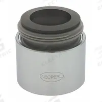 NEOPERL Outlet: 1.2 gpm Flow Rate, Aerated Flow Outlet, Brass, Chrome Finish, Dual, 40 PK (MPN 1452506). Key specifications — Includes: Vandal Resistant Key; Material: Brass; Product Type: Outlet; Connection Size: 15/16"-27; Brand: NEOPERL.