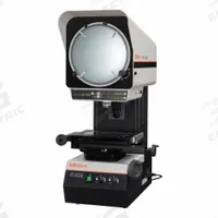MITUTOYO Profile Projector: Vertical, Inverted Image, 4 in x 4 in Table Size, 10X (MPN 302-801-10A). Key specifications — attr1183445: Inverted Image; attr1183446: 4 in x 4 in; attr1183447: 10X; attr1183448: 315 mm; attr1183467: MITUTOYO.