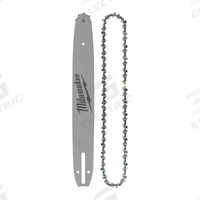 MILWAUKEE Chainsaw Bar and Chain: 14 in Compatible Bar Lg, 3/8 in, 0.03 in Gauge - Chain & Bar Sets