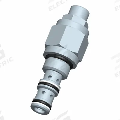 BUCHER HYDRAULICS Cartridge Valve: Screw-In, Screwdriver Adjustment, C08-30 Valve Cavity Size - Pressure Control Cartridge Valves