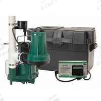 ZOELLER Sump/Battery Back-Up System: 1/2 hp, 120V AC, 23 ft Max. Head (Primary Pump), 12V DC, Male (MPN 508-0007). Key specifications — Rated Voltage (Secondary Pump): 12V DC; Brand: ZOELLER; Series: Aquanot; Primary Pump Rated Voltage: 120V AC; Switch (Primary Pump): Integral Vertical Float.