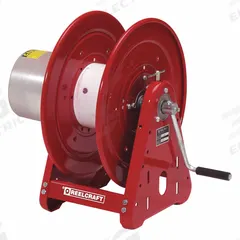 REELCRAFT Arc Welding Cable Reel: 400 A Current (Max), 2 AWG to 2/0 AWG, Hand Crank (MPN CEA30006). Key specifications — attr434681: REELCRAFT; attr434676: CEA30006; attr434704: Single Reel; attr434682: 2/0 AWG:150 ft.