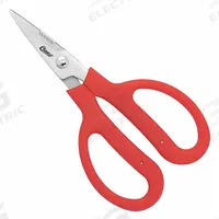 CLAUSS Shears: Ambidextrous, 6 in Overall Lg, Partially Serrated, Stainless Steel, Pointed, Red (MPN 33223). Key specifications — attr308500: Stainless Steel; attr308502: Red; attr308505: Ambidextrous; attr308522: Floral; attr324896: CLAUSS.