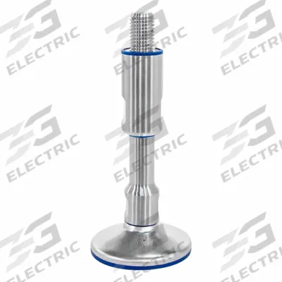 JW WINCO Leveling Foot: Swiveling Stud, 3/4"-10 Thread Size, 3.94 in - Hygienic Male Leveling Mounts