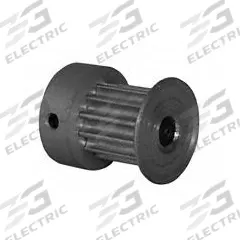 DAYTON Timing Pulley: Curvilinear, Fixed, For 9 mm Belt Wd, 12 Teeth, 3 mm Pitch, Aluminum (MPN 12-3M09M6CA4). Key specifications — Brand: DAYTON; Finish: Clear Anodized; For Belt Series: Powerhouse®.