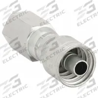 AEROQUIP Hydraulic Crimp Fitting: Steel x Steel, Straight, -6 For Hose Dash Size, NPTF x Crimp (MPN 1AA6PF6). Key specifications — Fitting Gender: Female x Genderless; Fitting Connection Type: NPTF x Crimp; Thread Size: 3/8"-18; For Hose Dash Size: -6; Brand: AEROQUIP.