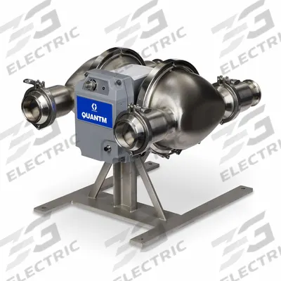 GRACO Electric Diaphragm Pump: Stainless Steel Body, Three Phase, 380-480V AC - FDA-Compliant EODD Pumps
