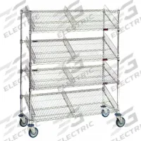 APPROVED VENDOR Specialized Medical Supply Cart: Steel, (2) Swivel/(2) Swivel with Brake, Silver (MPN SCH1848C-5). Key specifications — Material: Steel; Brand: APPROVED VENDOR; Caster/Wheel Configuration: (2) Swivel with Brake; Cabinet Color: Silver.