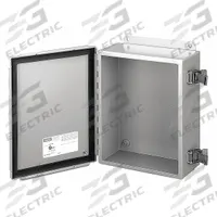 HOFFMAN Enclosure: 304 Stainless Steel, 8 in x 6 in x 4 in, NEMA 12/3R/4/4X, Solid Cover, Clamp On (MPN A8064NFSS). Key specifications — Brand: HOFFMAN; Closure Method: Clamps; Enclosure Material: 304 Stainless Steel; Knockouts: Not Included.