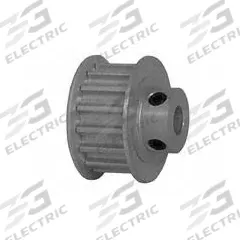 DAYTON Timing Pulley: Curvilinear, Fixed, For HTD Timing Belt Section, For 9 mm Belt Wd, 16 Teeth (MPN 16-5M09-6FA5). Key specifications — Brand: DAYTON; Finish: Clear Anodized; For Belt Series: Powerhouse®.