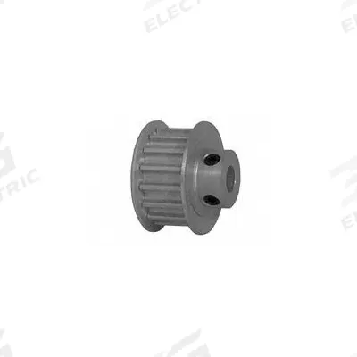 Dayton Timing Pulley: Curvilinear, Fixed, For HTD Timing Belt Section, For 9 mm Belt Wd - HTD Section Fixed-Bore Timing Pulleys with Hub