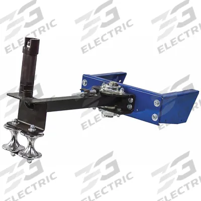 COXREELS Roller Guide: For 1185 Series Reel Series, Aluminum, Blue, Steel, For 20 in Reel Wd - Pivoting Hose Guide Assemblies with Top Return for Hose Reels