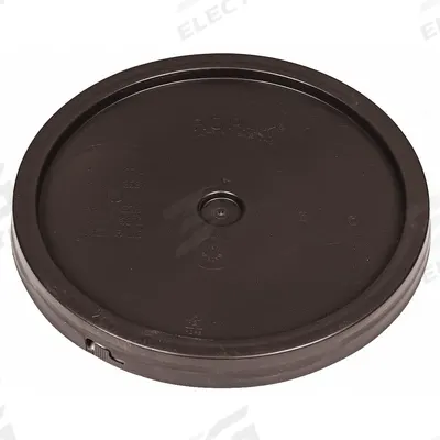 BASCO Pail Lid: Gasketed/Snap-On/Tear Tab, 12 1/4 in Overall Dia, Brown, Plastic - Tear Tab Lids