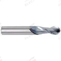 WIDIA HANITA Ball End Mill: Carbide, 2 Flute, 3/16" Mill Dia, 5/16" LOC, 2" OAL (MPN 4A4105000)