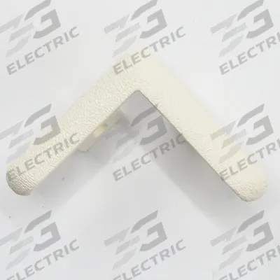 ACROVYN End Cap: End Cap, PETG, Parchment, 2 in Leg Wd, 1/4 in Overall Ht - PETG Clip-On Corner Guard Caps