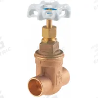 MILWAUKEE VALVE Gate Valve: 1/2 in, Bronze, Non-Rising, Sweat x Sweat, 300 psi CWP, Wheel (MPN UP115-1/2). Key specifications — Wedge Material: Bronze; Brand: MILWAUKEE VALVE; Bonnet Material: Bronze.