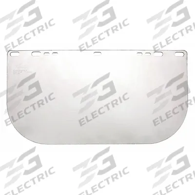 JACKSON SAFETY Face Shield Visor: 15 1/2 in Overall Wd, 8 in Overall Ht - General Purpose Replacement Visors