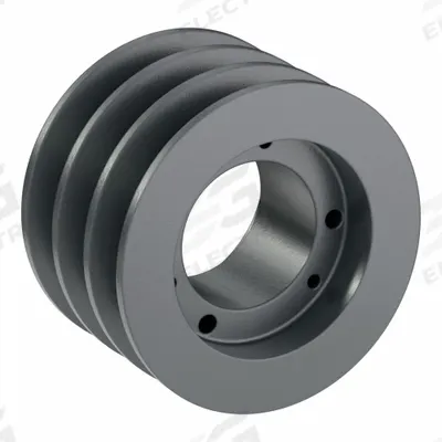 APPROVED VENDOR V-Belt Pulley: C50, 3 Groove, 5.4 in OD, Bushed Bore, SK - Bushed-Bore Cast-Iron V-Belt Pulleys