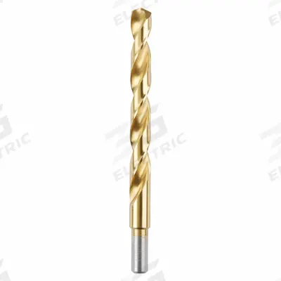MILWAUKEE Jobber Length Drill Bit: 15/32", 135° Split Point, TiN-Coated HSS - Chip-Clearing High-Speed Steel Jobber-Length Drill Bits