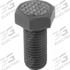 KIPP Hex Head Gripper Screw w/Serrated Pad: Black Oxide Coated Steel Screw, M20 Thread Size (MPN K0386.3020). Key specifications — Hardness: Rockwell C72 to 74; Brand: KIPP.