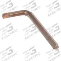 AMPCO Hex Key: 0 Ball Ends, 3/16 in Tip Size, SAE, Short, Beryllium Copper, Unfinished, L, 2 Tips (MPN WH-3/16). Key specifications — attr1205521: AMPCO; attr1205526: Unfinished.