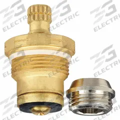 GERBER Cartridge: For Gerber Classics Kitchen and Bathroom Sink Faucets Series, Use with Cold Water (MPN G0098001). Key specifications — Compatible Series: Gerber Classics Kitchen and Bathroom Sink Faucets; For Water Temperature: Cold; Compatible Brand: Gerber; Product Type: Cartridge; Material: Brass.