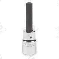 PROTO Socket Bit: 1/2 in Drive Size, Hex Tip, 7/16 in Tip Size, 3 1/4 in Overall Lg, Fixed Insert (MPN J54417/16). Key specifications — attr1204765: Fixed Insert; attr1204767: PROTO.