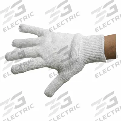 MECHANIX WEAR Knit Glove: Universal, Smooth, Nomex, Straight Cuff, White - Flame-Resistant Gloves