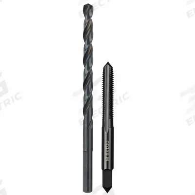 MILWAUKEE Plug Tap and Drill Bit: 2 Pc, M6x1 Tap - Drill Bit & Hand Tap Sets
