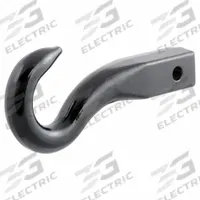 CURT Tow Hook: 3/4 in Overall Hook Size, 2 in Overall Wd, 10 in Overall Lg, Black, Carbide (MPN 45500). Key specifications — Material: Carbide; Hook Type: Tow Hook; Brand: CURT; Equipment Color: Black.