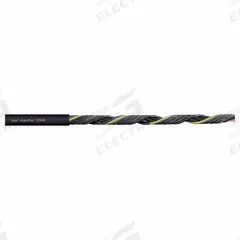 CHAINFLEX Control Cable: 18 AWG, 2 Conductors, Order by the Foot, PUR Jacket, 600 V (MPN CF890-07-02). Key specifications — Conductor Material: Copper; Conductor Configuration: Single; Minimum Bend Radius Factor - Fixed: 7 x OD; Minimum Bend Radius Factor - Flexible: 10 x OD; Includes Ground: No; Minimum Bend Radius Factor - E-Chain: 12.5 x OD; Resistance Properties: Flame Retardant; Standards: VW-1.