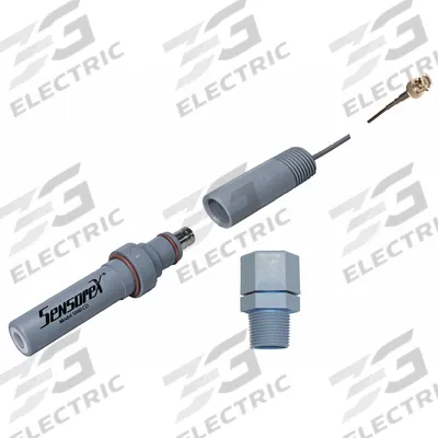SENSOREX Probe: S6600/10/BNC, pH, 0 to 14 pH, Flat, 3.05 m Cable Lg, BNC, Double - Electrode, Probe & Sensor Kits