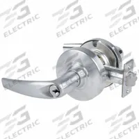 SCHLAGE Door Lockset: Office Lever Locksets, Chrome, ADA Compliant (MPN ALX53P ATH 626). Key specifications — attr1024149: Not Ligature-Resistant; attr1011488: SCHLAGE; attr1024446: F109; attr1011524: No Message; attr1011506: ALX Athens; attr1011485: Yes; attr1059461: Satin Chromium-Plated : Steel.