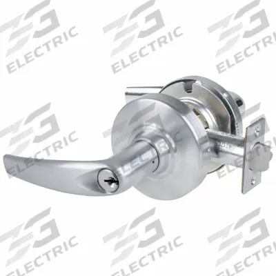 SCHLAGE Door Lockset: Office Lever Locksets, Chrome