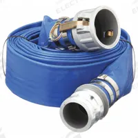 Water Discharge Hose: 6 in Hose Inside Dia., 50 ft Hose Lg, 50 psi, Blue, 6 in x 6 in Fitting Size (MPN DPX600-50CE-G). Key specifications — Brand: APPROVED VENDOR; Temp. Range: 5° to 150°F; Hose Color: Blue.