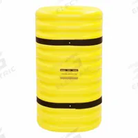 APPROVED VENDOR Column Protector: 6 in, 4 in, 6 in, 4 in, Round/Square, 42 in Overall Ht, HDPE (MPN 1704). Key specifications — Color: Yellow; Maximum Compatible Column Length: 6 in; Minimum Compatible Column Length: 4 in; Brand: APPROVED VENDOR; Material: HDPE.