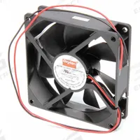 DAYTON Axial Fan: 45 cfm Airflow @ 0.000 in SP, 3 5/8 in Ht, 1 in Dp, Lead Wires, IP20, 12V DC (MPN 6KD69). Key specifications — Blade Material: Polybutylene Terephthalate; Housing Material: Polybutylene Terephthalate; Brand: DAYTON.
