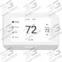HONEYWELL HOME Smart Thermostat: Heat and Cool, Auto and Manual, Fully Customizable (In-App Based) (MPN THX900W1/U). Key specifications — Application: Heat and Cool; Stages: 2H/2C Conventional; Programming Capability: Fully Customizable (In-App Based); Shape: Rectangle; Terminal Designations: Y; Temperature Control Range: 40° to 99°F; Changeover Type: Automatic and Manual; Brand: HONEYWELL HOME.