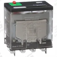 SCHNEIDER General Purpose Relay: Socket Mounted, 15 A Current Rating, 240V AC, 4PDT, F Socket (MPN 784XDXM4L-240A). Key specifications — Brand: SCHNEIDER; Base Type: Square; Mounting Style: Socket; Electrical Connection: Faston Terminal; Manufacturer Part Number: 784XDXM4L-240A; Operating Current: 15 A at 28V; Series: 784 Series.