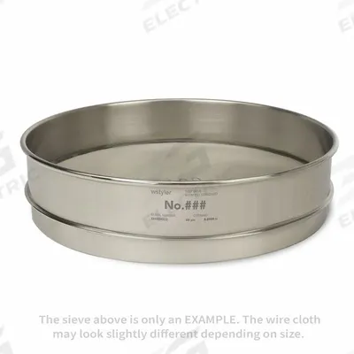 ADVANTECH Standard Stainless Steel Cloth Test Sieve: Stainless Steel, 12 in Outside Dia - Standard Stainless Steel Cloth Test Sieves