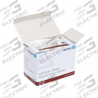 DYNAREX Cotton Tip Swab: Non-Sterile, Cotton, 3 in Lg, Wood, Single, 1,000 PK (MPN 4301). Key specifications — Brand: DYNAREX; Tip Material: Cotton; Handle Material: Wood; Tip Type: Single.