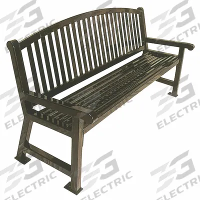 ULTRASITE Outdoor Bench: Savannah, 48 in Overall Lg, 39 1/8 in Overall Ht, Burgundy - Thermoplastic Coated Steel Benches