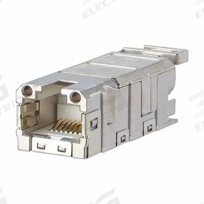 METZ CONNECT RJ45 Field Jack Insert: Data Insert, Straight Insulation Displacement Female - Industrial RJ45 Plug Inserts & Field Plugs