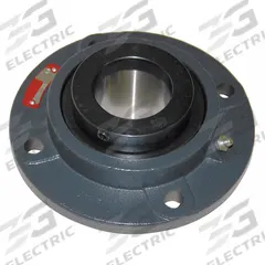 SEALMASTER 4 Bolt Flange Bearing: Tapered Roller, 1 3/4 in Bore, Cast Iron, Set Screws, 6 3/8 in Lg (MPN RFP 112). Key specifications — Bore Type: Cylindrical; Brand: SEALMASTER; Lubricant Material: NLGI #2 Equivalent; Mounting Bolt Size: 7/16 in; System of Measurement: Inch.