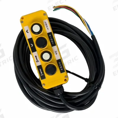 MAXIM Remote Control: 6 Wires, 4 Buttons, 15 ft Cable Lg, 12V DC - Hydraulic Power Unit Remote Control Handsets