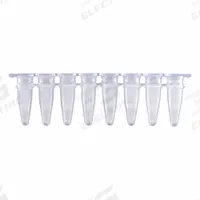 APPROVED VENDOR PCR Strip: PCR Strip, Polypropylene, 0.2 mL Capacity - mL, 0.01 fl oz Capacity - oz (MPN P3802-Q). Key specifications — Brand: APPROVED VENDOR; Graduated: No; Closure Color: Colorless; Includes: Separate Optical Strip Caps; Includes Closure: Yes; Body Color: Natural; Bottom Shape: Conical; Body Material: Polypropylene.