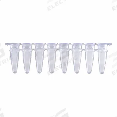 APPROVED VENDOR Strip: PCR Strip, Polypropylene, 0.2 mL Capacity - mL - Plastic PCR Strip Tubes