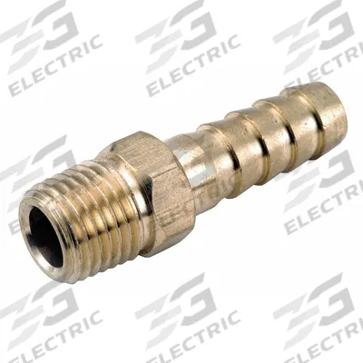 APPROVED VENDOR Barbed Hose Fitting: For 1/8 in Hose I.D., Hose Barb x NPT, Male x Male - Low-Lead Brass Multipurpose (Air, Water, Chemical) Rigid Barbed Hose Fittings