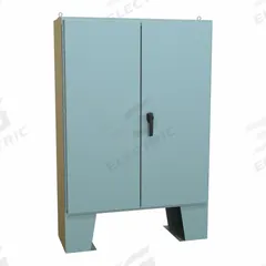 HAMMOND Electrical Enclosure: Steel, 60 in x 48 in x 17 in, NEMA 12, w/Panel, Solid Cover, Hinged (MPN 1422B16F). Key specifications — Brand: HAMMOND; Closure Method: Handle; Knockouts: Not Included.